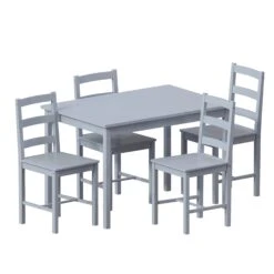 Vida Designs Yorkshire 4 Seater Dining Set - Grey