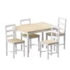 Vida Designs Yorkshire 4 Seater Dining Set - White & Pine