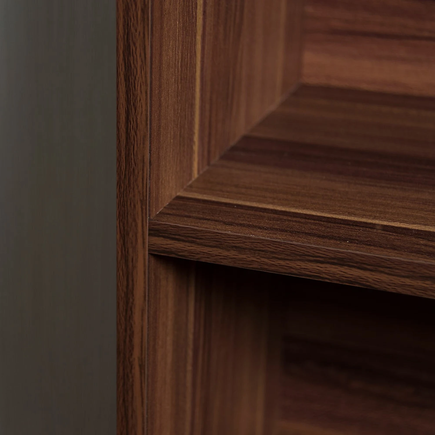 Walnut 3 Tier Low Bookcase 7 Walnut 3 Tier Low Bookcase - Image 7