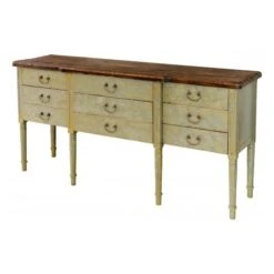 Wooden Nine Drawer Sideboard