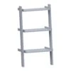 York 3 Tier Grey Ladder Bookcase