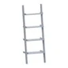 York 4 Tier Grey Ladder Bookcase