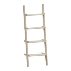 York 4 Tier Pine Ladder Bookcase