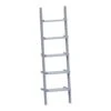 York 5 Tier Grey Ladder Bookcase