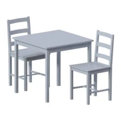 Yorkshire Grey 2 Seater Dining Set