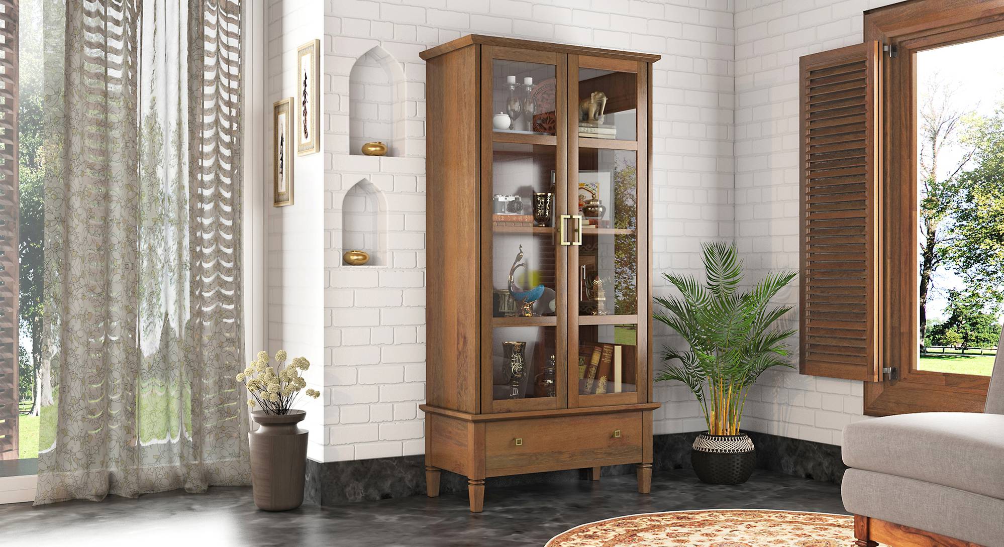 Front Page -Dining Tables Sales Malabar BookshelfDisplay Cabinet Amber walnut 1